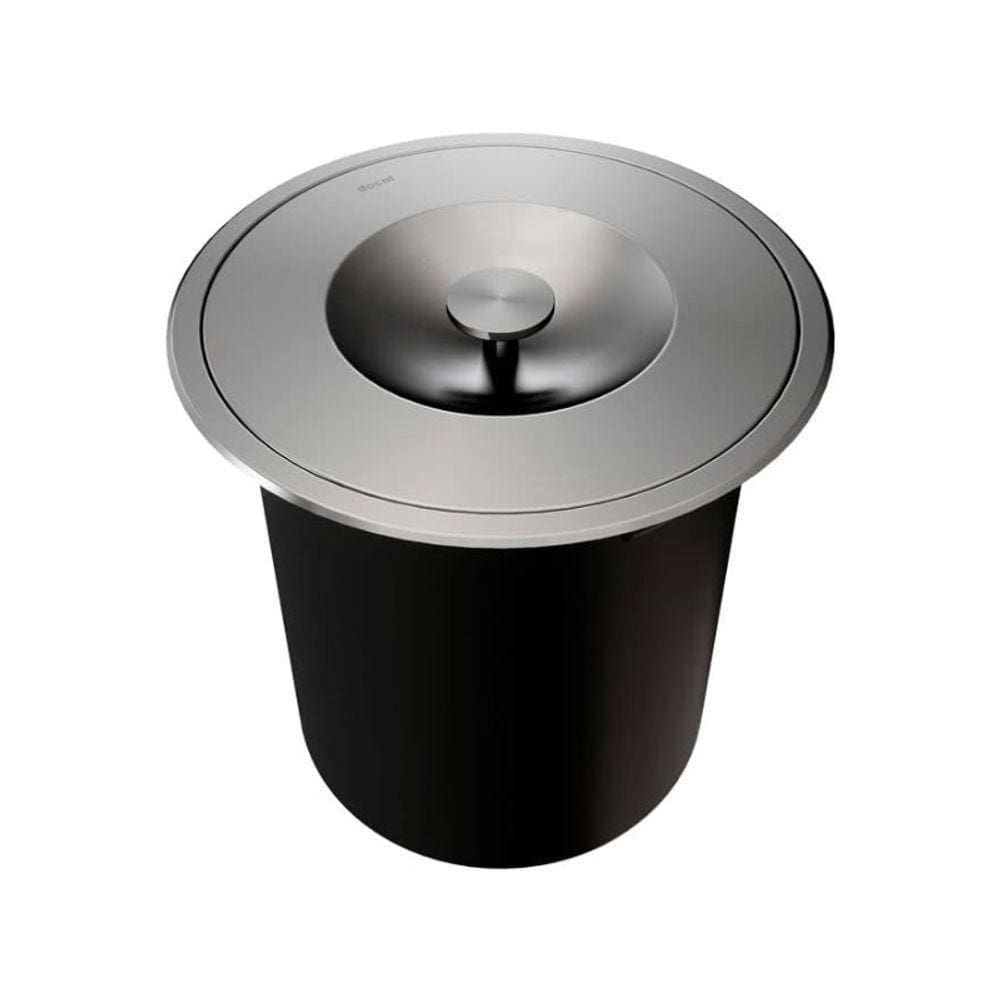 Lixeira De Embutir Redonda 6l Docol