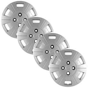 Jogo 4 Calota Original Fiesta Sedan Prata Aro 14 Grid