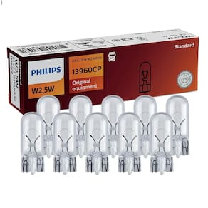 Kit 10 Lâmpada Philips Esmag Base Vidro W2.5w 24v W2.1x9.5d