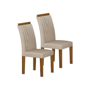 Conjunto 2 Cadeiras 97cm Miami Yescasa Freijó/Palha