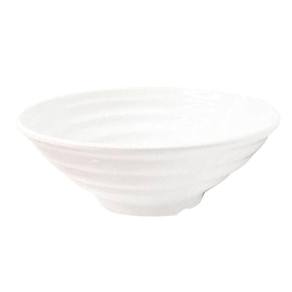 Kit 04 Tigelas Melamina Redonda Branca 810 Ml