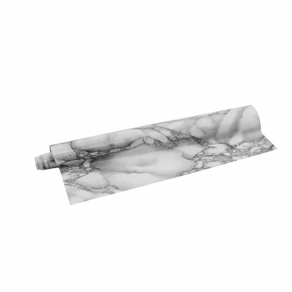 Plástico Adesivo 10098 2m x 45cm Marmore 2 Branco - Gekkofix