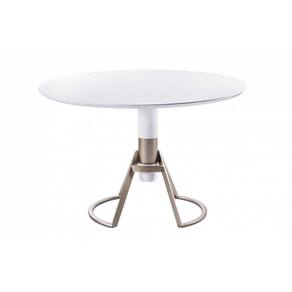 Mesa de Jantar com Vidro - Curve-1,20m - Sheldon Móveis