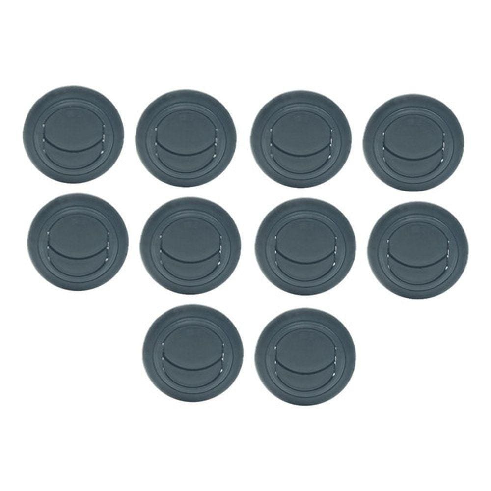 20 Pcs Difusor Ar Condicionado Universal 60mm Com Anel Preto