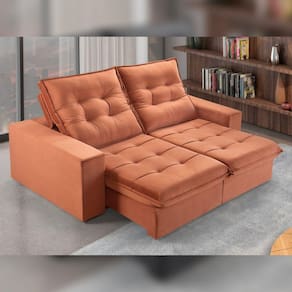 Sofá Retrátil e Reclinável 2 Lugares 230cm M166 Terracota