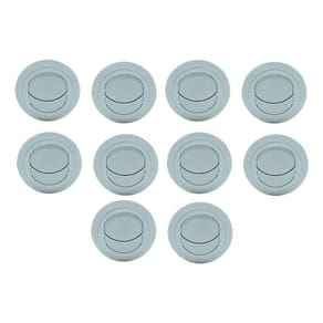 20 Pcs Difusor Ar Condicionado Universal 60mm Com Anel Cinza