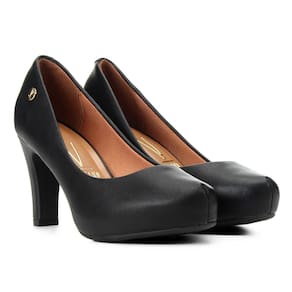 Scarpin Vizzano Meia Pata - Preto