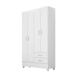 guarda-roupa solteiro astro flex 4 pt 2 gv branco e rosa