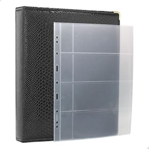 Álbum Fichário 20 Folhas Cédulas 4 Espaço Aba 32x24 Cobra GF