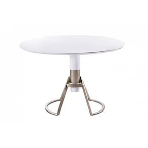 Mesa de Jantar com Vidro - Curve-1,20m - Sheldon Móveis