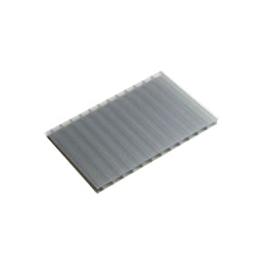 Chapa Policarbonato Alveolar Cinza Refletivo 10mm 2,10m x 6m