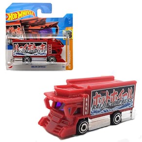 Carrinho Hotwheels Raijin Express Vermelho HW Haulers