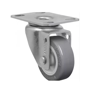 Rodízio Fixo Com Placa PVC 2 POL 40 kg SCHIOPPA