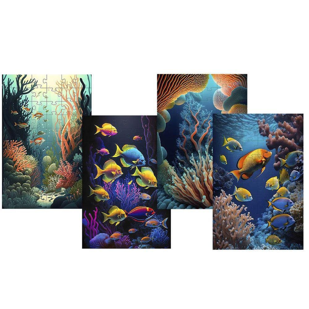 4 Quebra-Cabeças Cognitivos Profundezas Do Mar De 60 Peças