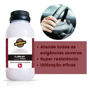 Fluido Atf Braclean 100ml Lubrificante Mineral Antidesgaste