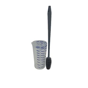 Kit Copo Graduado 500 Ml + Escova Em Silicone P/ Garrafas