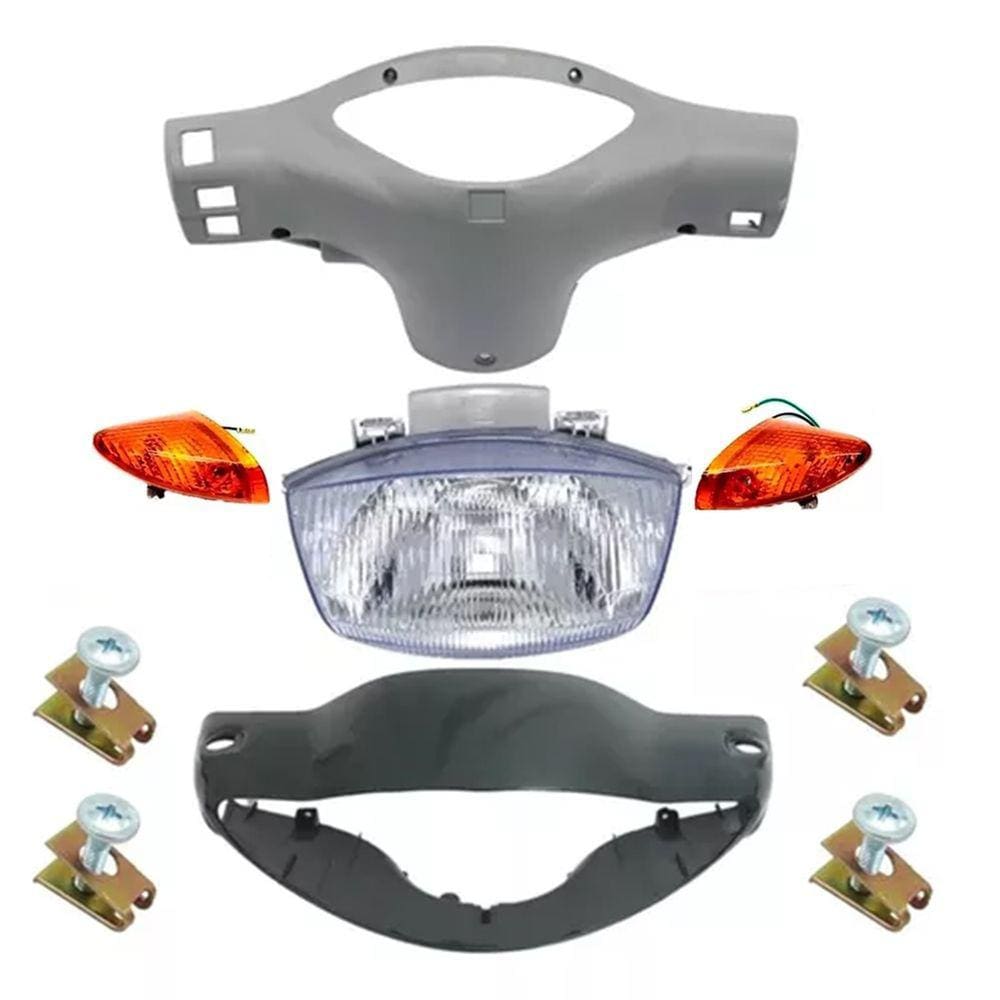 Carenagem Farol E Painel, Bloco, Pisca Biz 100 Verde 03/04