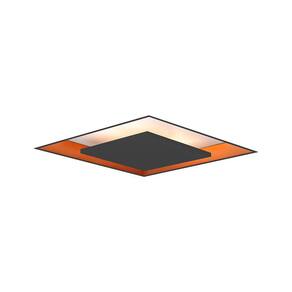 Plafon de Embutir Newline New Picture 541 Led 49Cm Bivolt Preto/Cobre 3000K Luz Amarela
