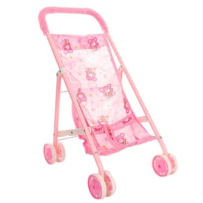 Carrinho Boneca Reborn Brinquedo Dobrável Metal Estampado