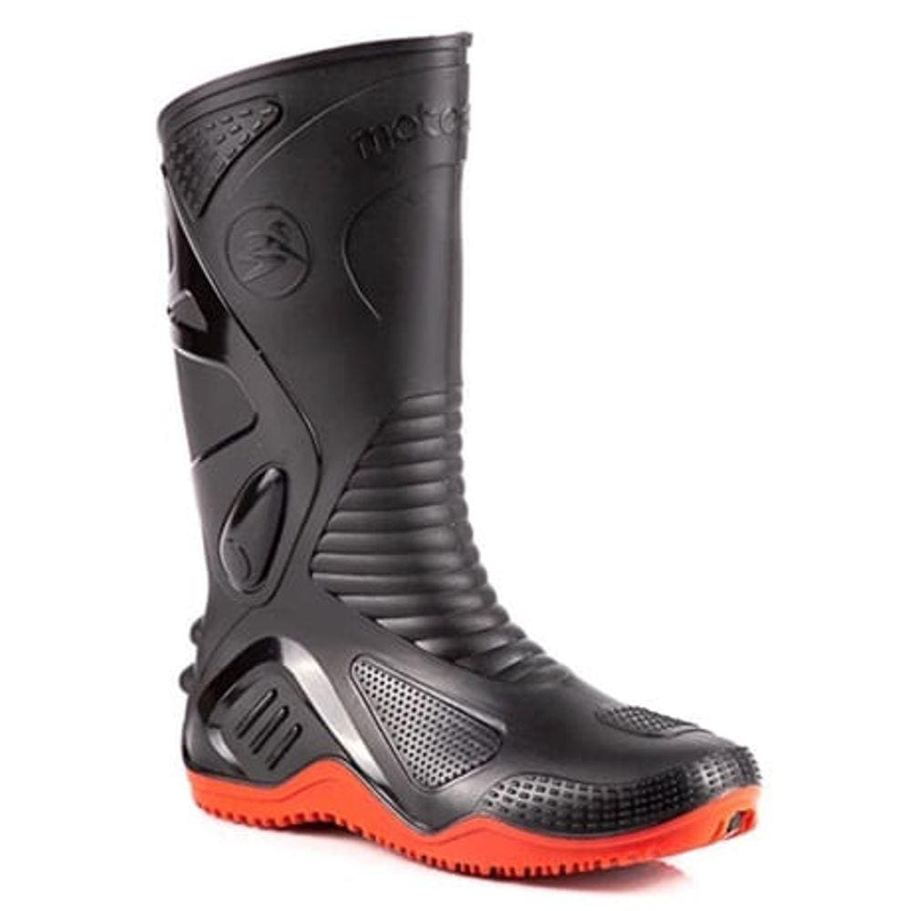 Bota Pvc Preto/Solado vermelho 29CM 44 CA34798 Motosaf