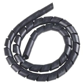 Tubo Espiral Organizador 1/2 POL Preto 1 Metro Tramontina
