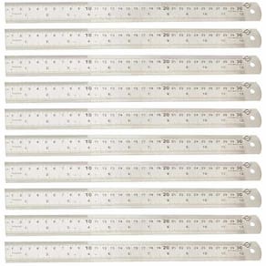 Régua Escala de Aço 30 cm com 10 Unidades 145416 BRASFORT