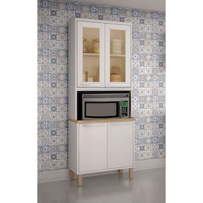 Torre Quente em MDF/MDP com 4 Portas Cozinha Paris Reflecta Sallêto