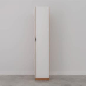 Guarda Roupa Hera 1 Porta 4 Gavetas 1 Cabideiro CabeCasa MadeiraMadeira Branco Geada/Louro/Preto