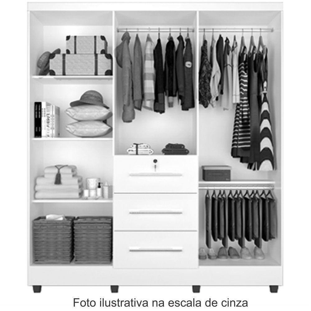 Guarda Roupa Roupeiro de Casal J&A Móveis | Casas Bahia