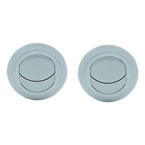 2pcs Difusor Ar Condicionado Universal 60mm Com Anel - Cinza