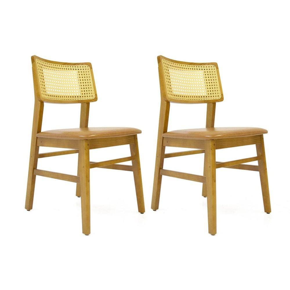 Kit 2 Cadeiras Madeira Oslo Artefama Oregon