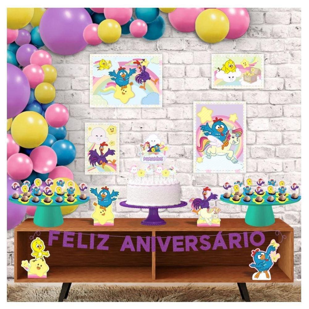 Convite de Aniversário Galinha Pintadinha Candy Edite Online