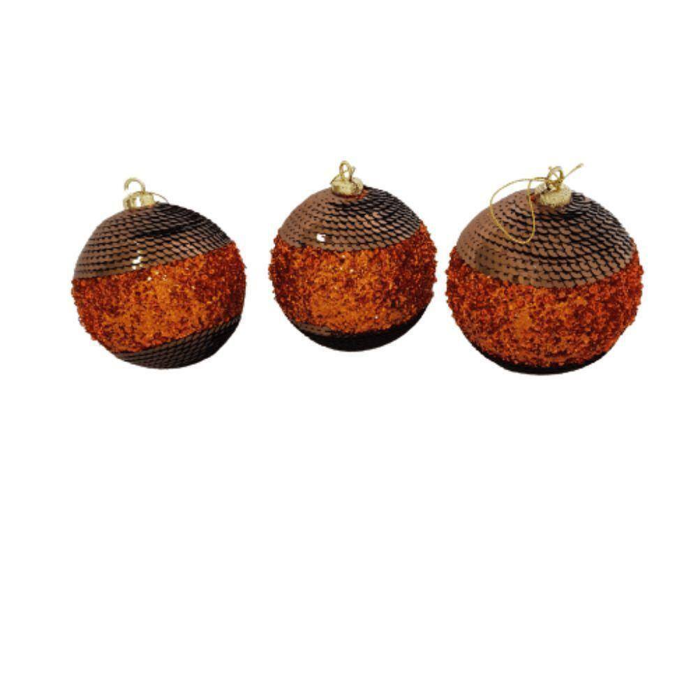Bolas De Natal Kit Com 3 Unid. Kit 3 Pçs.