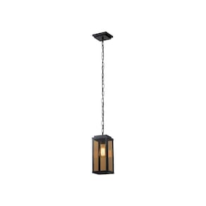 Lustre Pendente Avant Macedonia Corrente 1xE27 Preto Fosco