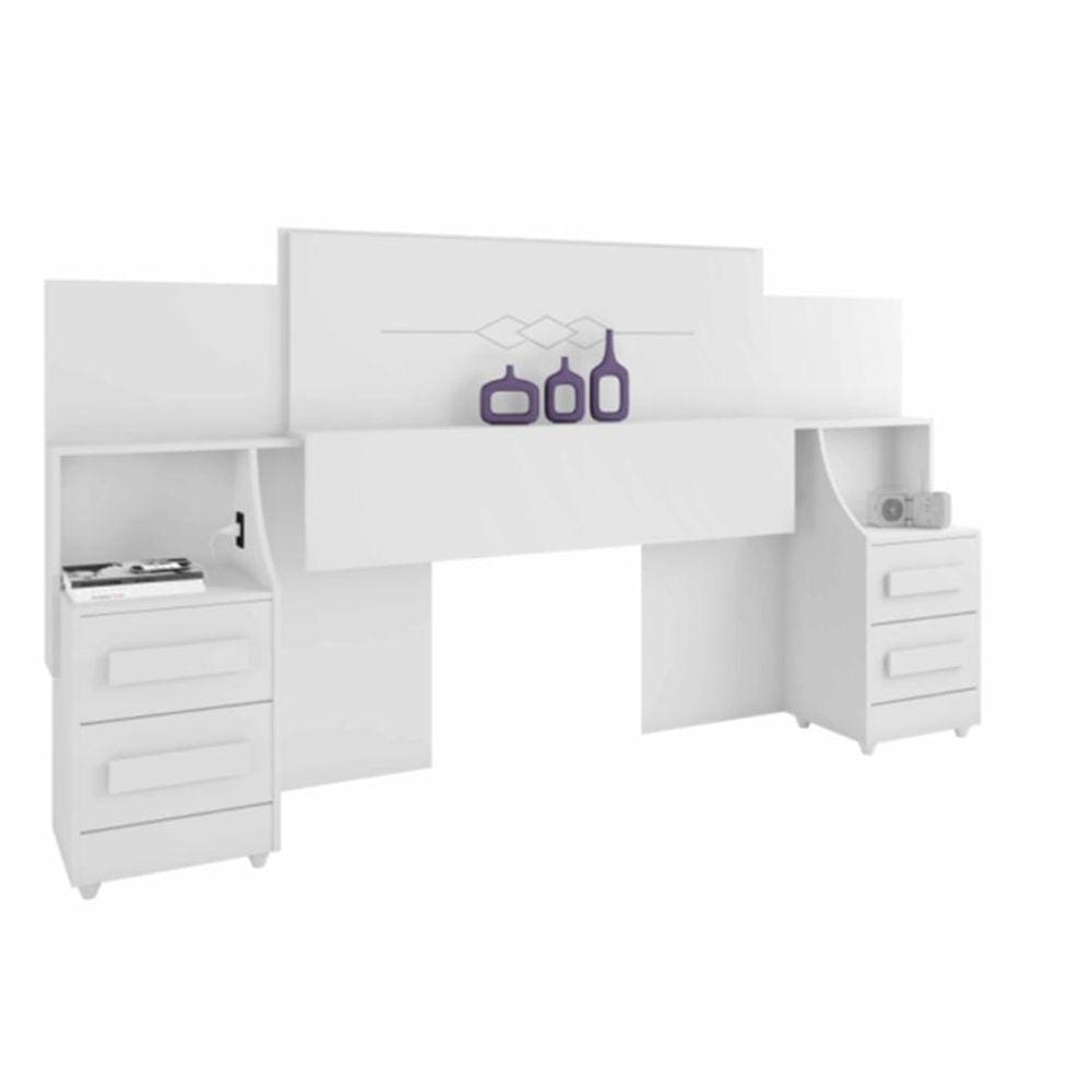 Cabeceira de Casal Síria Branco - RV Móveis