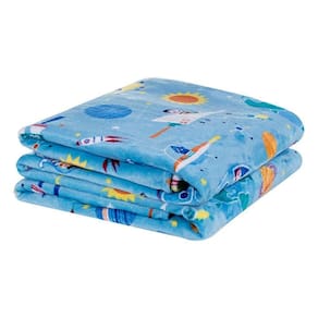Cobertor Carrosel Solteiro Infantil Mantinha Flannel Estampada 01 Peça - Astronauta