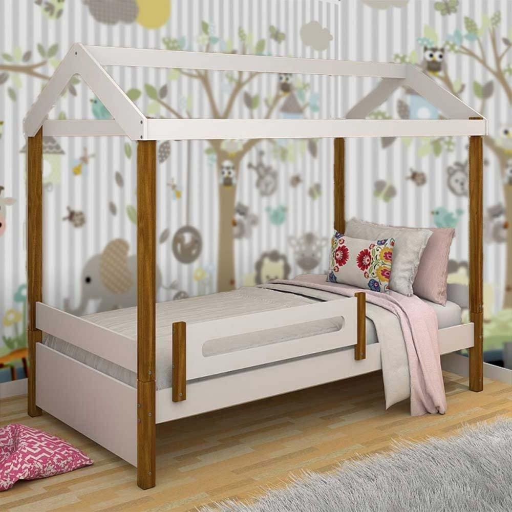 Cama Casa Eliz Branca com Colchão