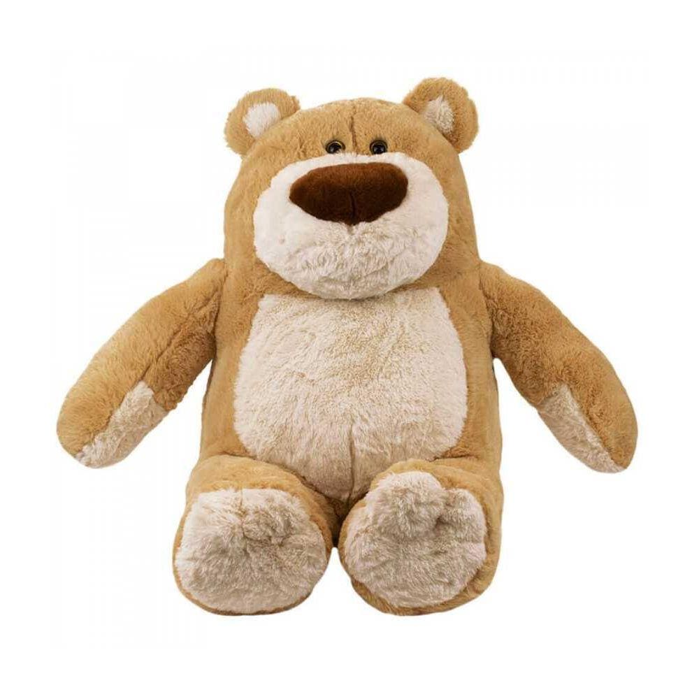 Urso De Pelúcia Marrom Claro Sentado 63 Cm