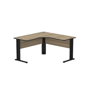 Mesa Estação de Trabalho em L ETP1414 Maxxi Noce Marromlle/Preto
