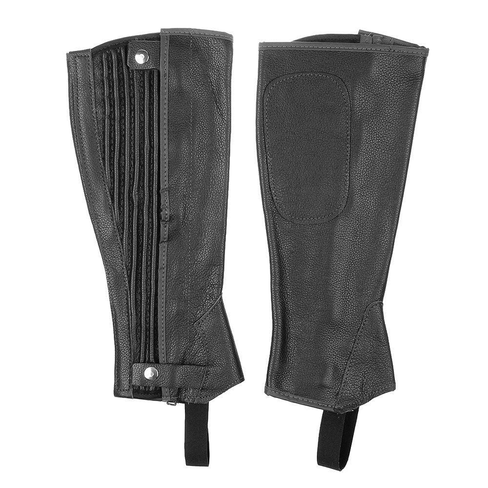 Perneira de Couro para Montaria com Zíper Bronc-Steel Preta 25507