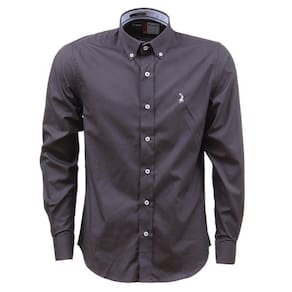 Camisa Masculina Manga Longa Cinza Austin Western 33926