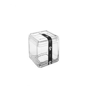 Porta-escova Cube 8,5 X 8,5 X 10,5 Cm Cristal Coza