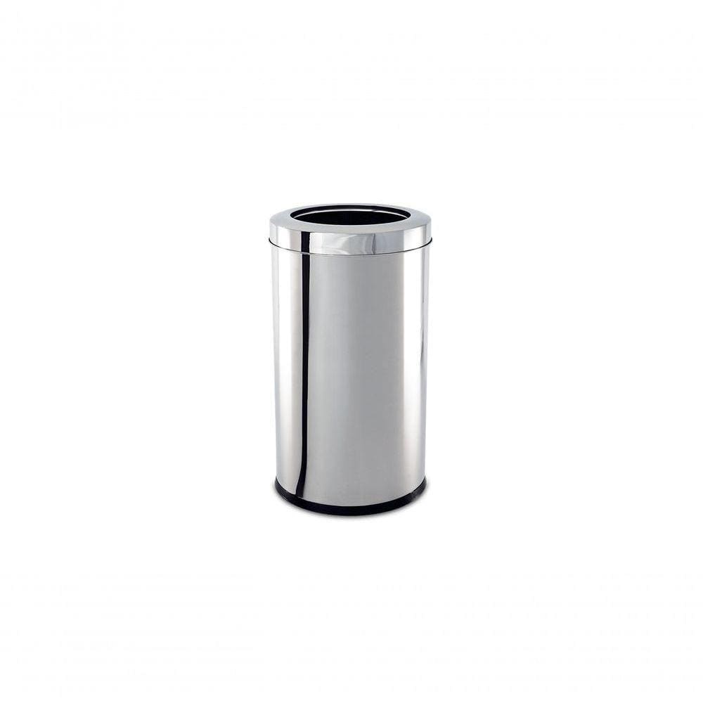Lixeira Inox Com Aro 21,2 Litros Decorline ø 25 X 46 Cm