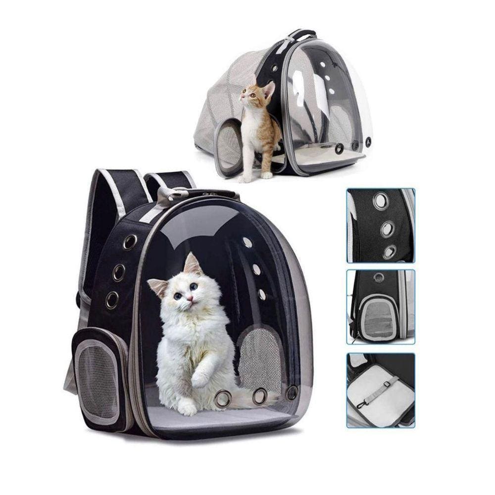 Mochila Transporte Pet Gato Cachorro Cão Acrílico Ventilação