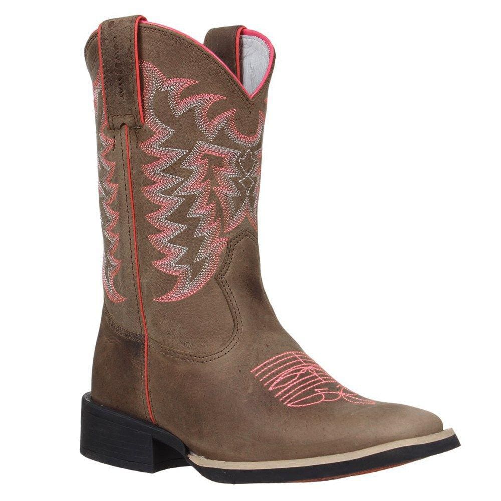Bota Feminina Marrom Bico Quadrado Cow Way 33703
