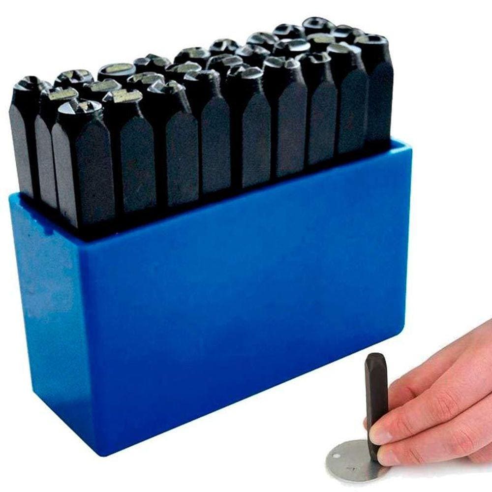 Tipo Alfabeto para Gravação 6 MM Kit 27 Peças A-Z 6193 BREMEN