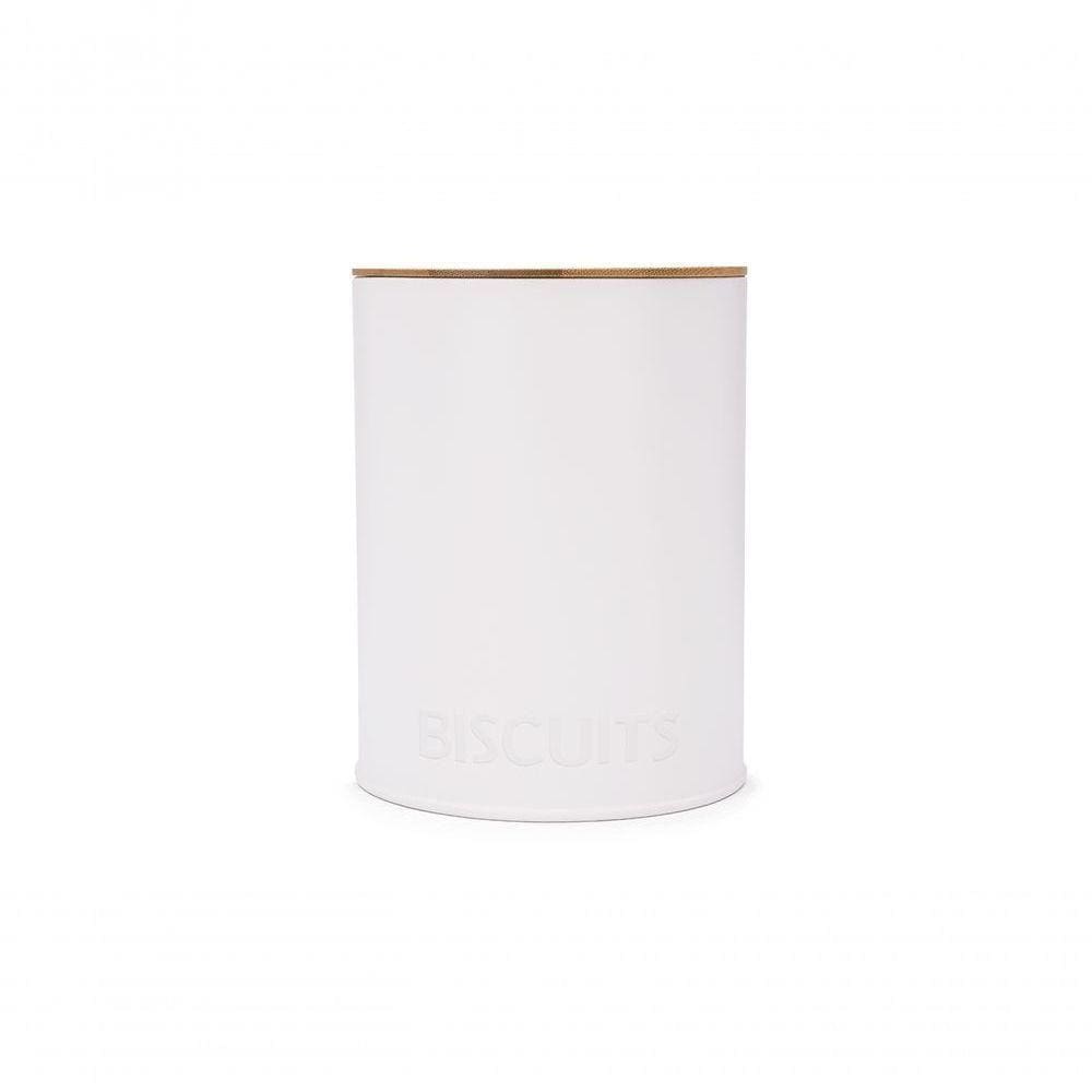 Pote Redondo Biscoitos Canister Haus Concept 13,9x17,5cm Branco Haus