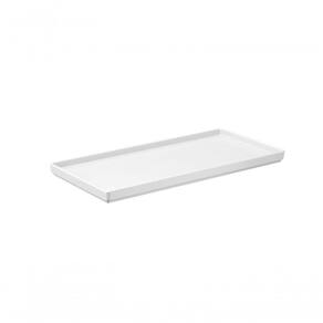 Prato Retangular 27x13x1,5cm Branco Uno Coza 27 X 13 X 1,5 Cm Branco Coza
