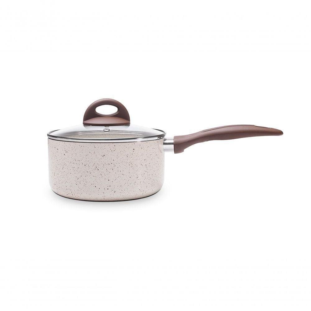 Panela Com Tampa ø18 Ceramic Life Granada Indução - Brinox 18 Cm Vanilla Brinox