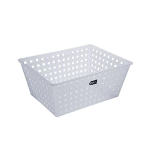 Cesta Organizadora Coza Plástica Empilhável 28,8 X 19,1 X 12,3 Cm, (4,4 LL) Linha One Natural Coza